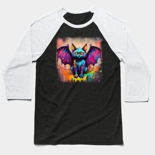 VIBRANT VISIONS (BATCAT) Baseball T-Shirt